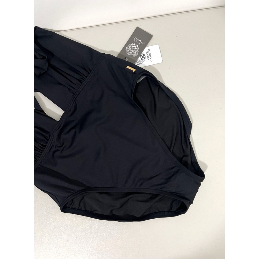 Vince Camuto Black Convertible One Piece Swimsuit Size 12 - Picture 3 of 8